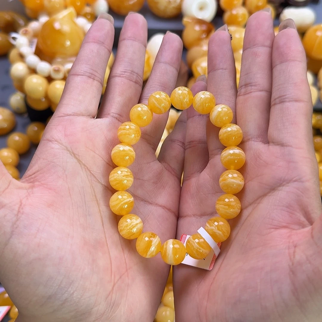 未镶嵌蜜蜡珠宝奇石同料12mm