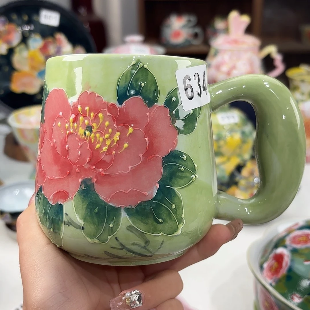 景德镇手绘高温釉下彩陶瓷茶具