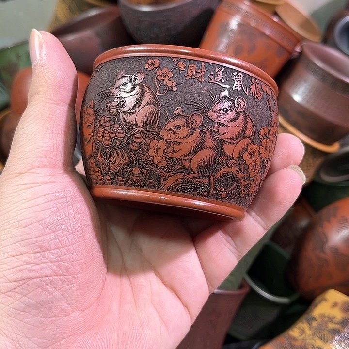 茶杯紫砂全手工紫砂主人杯