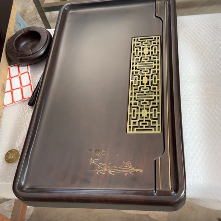 黑檀实木茶盘实物60/34