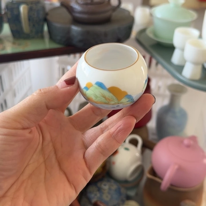 微瑕陶瓷茶具茶杯茶壶