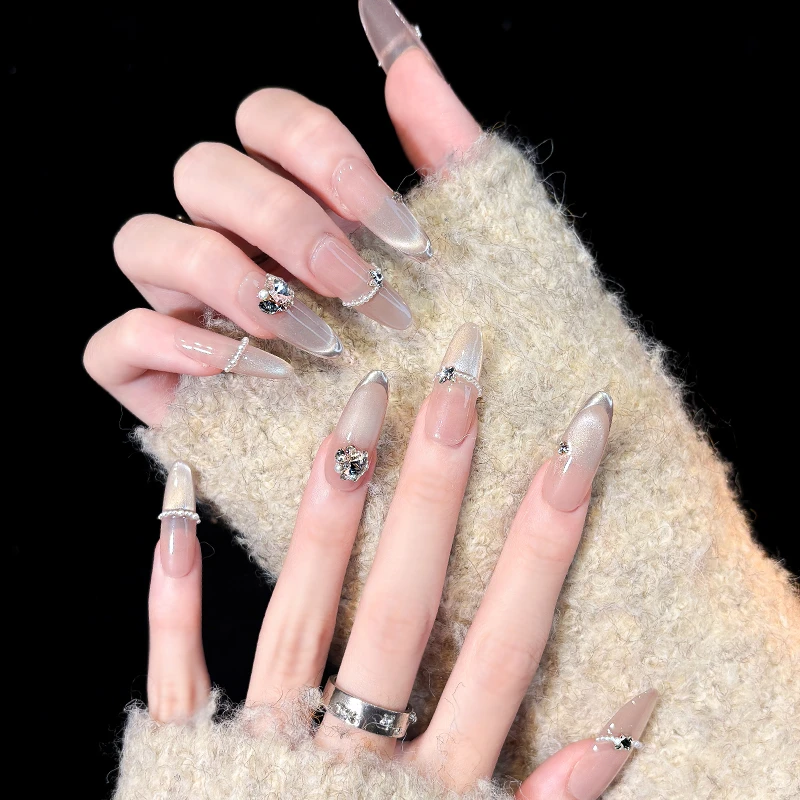 【星光】春夏款装饰显白不伤本甲纯手工穿戴甲