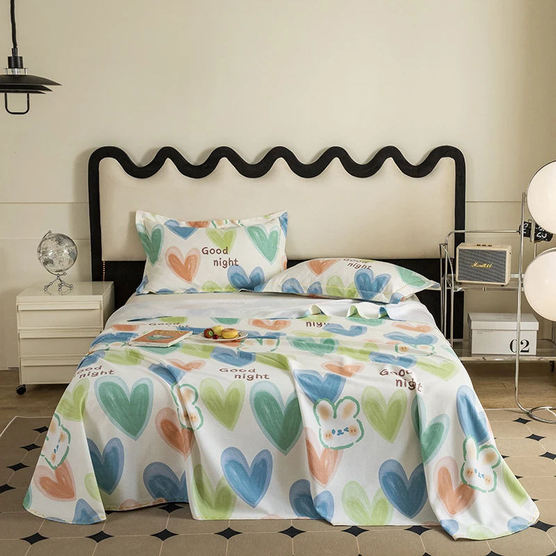 免费加工特厚正品棉小竹布料爱心兔