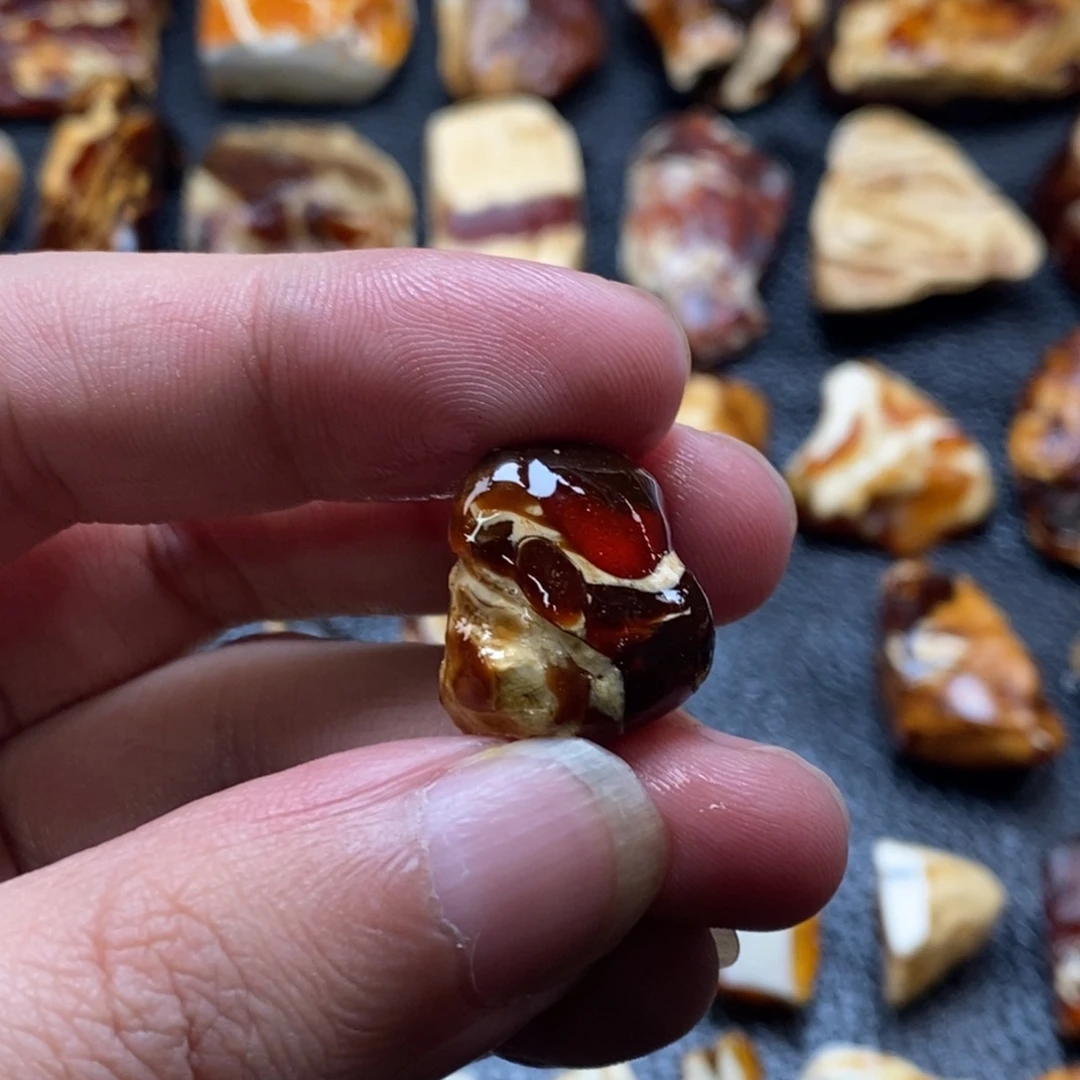 定制琥珀未镶嵌琥珀蜜蜡原石定制