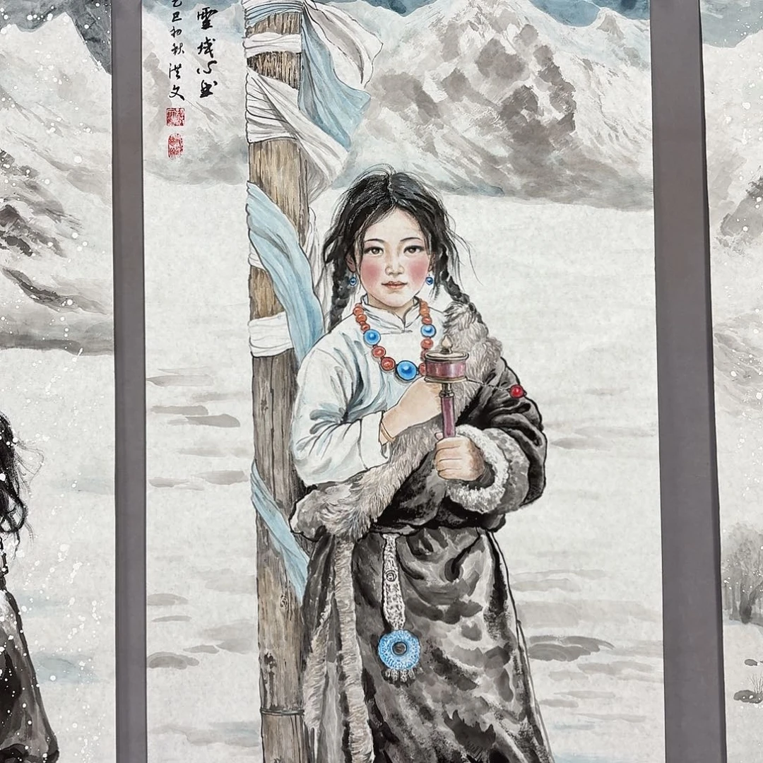国画亲笔手绘放心去藏