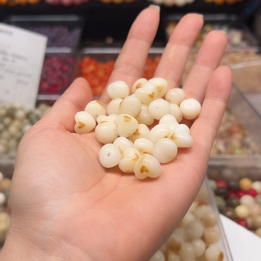 小***洁菩提根/象牙果手串爱心蒜瓣20颗