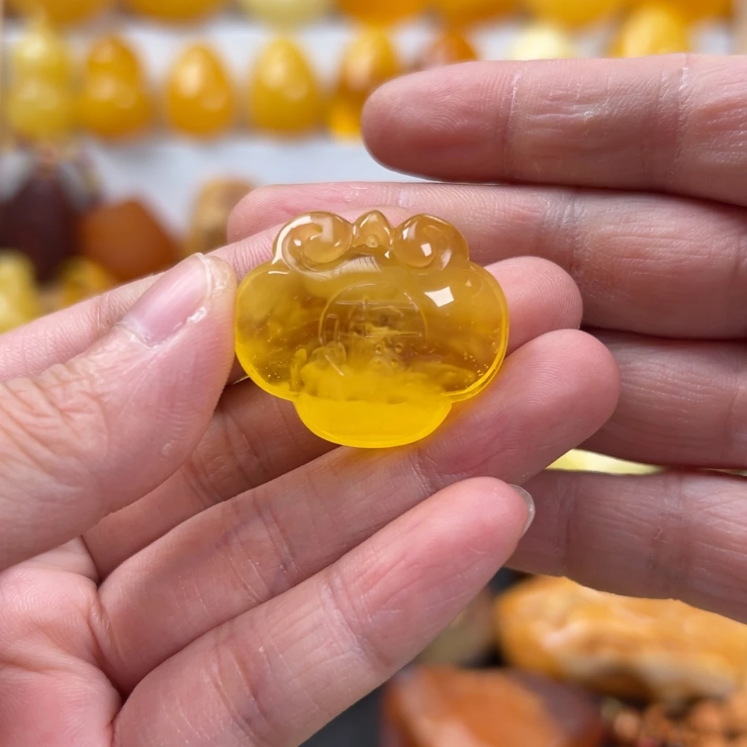 蜜蜡颈饰未镶嵌5.8克