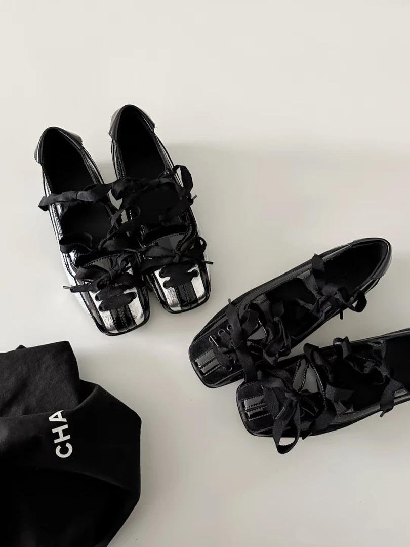 【大麦家女鞋】毛毛鞋内增高5cm蝴蝶低跟圆头韩版单鞋秋季蝴蝶结