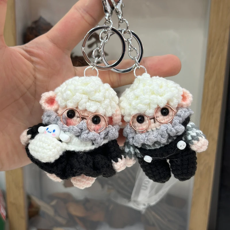 手工编织情侣小羊钥匙扣成品包包挂件创意礼物玩偶背包挂饰高级感