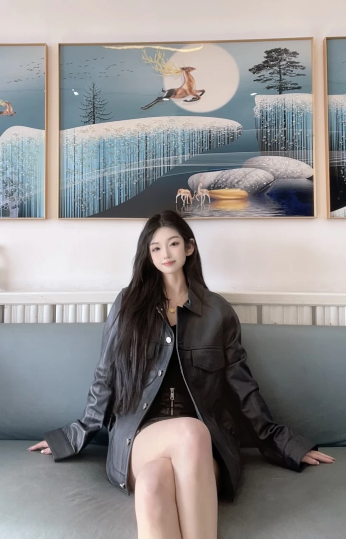 32225真皮皮衣网红休闲