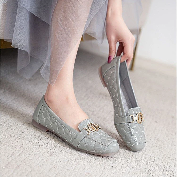 耐磨新款豆豆鞋女底软底舒适浅口上班族四季女鞋百搭单鞋妈妈鞋