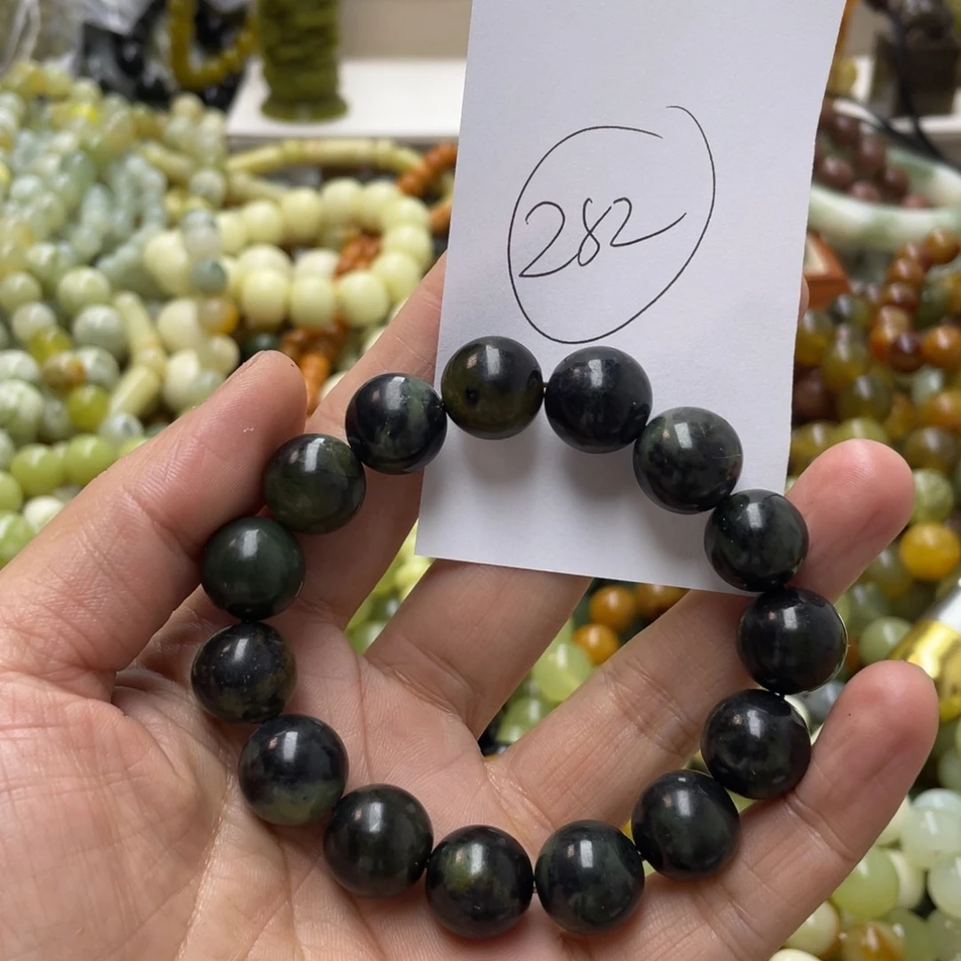 蛇纹石玉手链未镶嵌