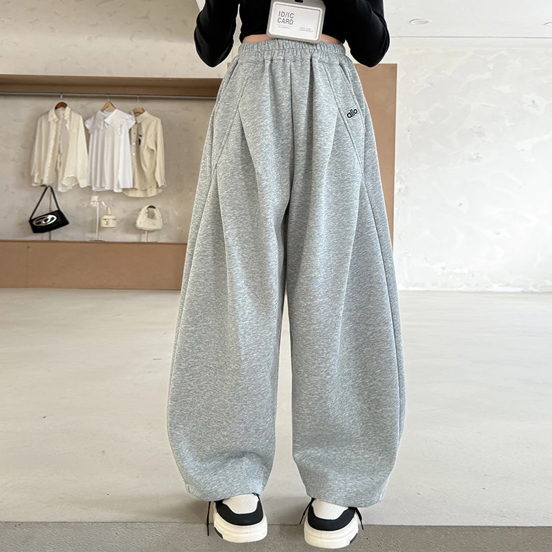 女童秋季休闲裤2025新款中大童洋气百搭卫裤春秋儿童运动裤子