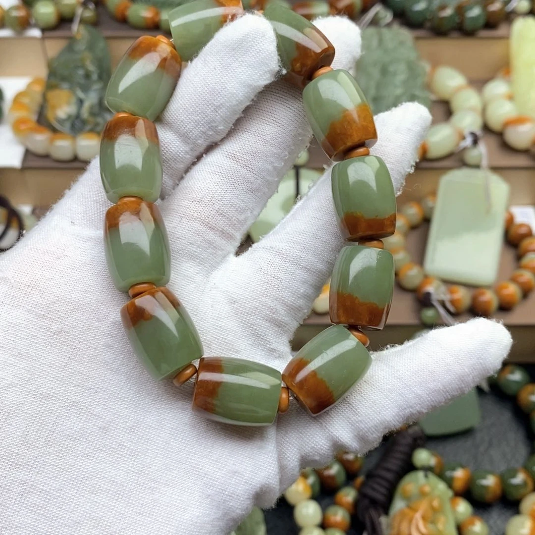 路***哥手串未镶嵌透闪石质玉