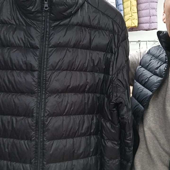 男士轻薄羽绒服立领