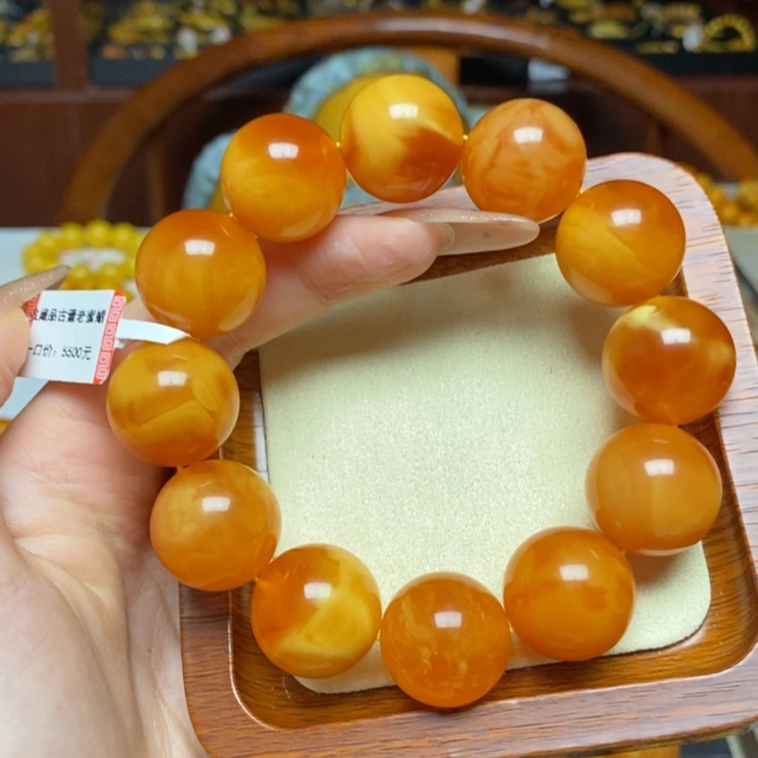 【闪购商品】蜜蜡手链未镶嵌手串