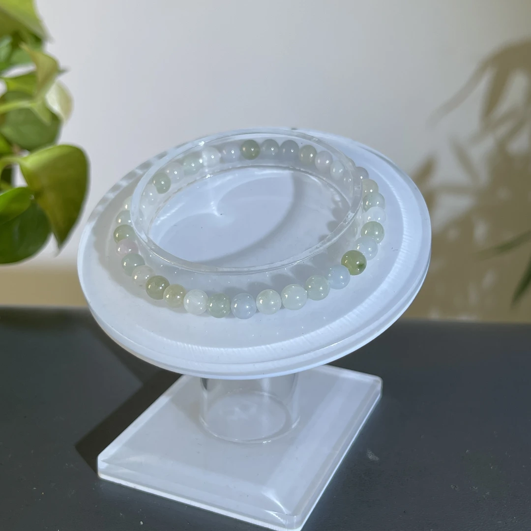 JGB18-02  天然缅甸A货翡翠  翡翠手串