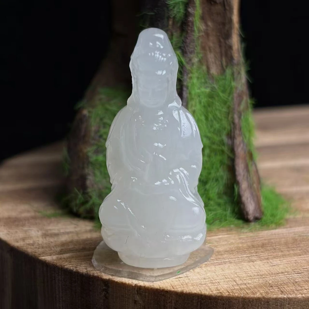 观音挂件和田玉S058