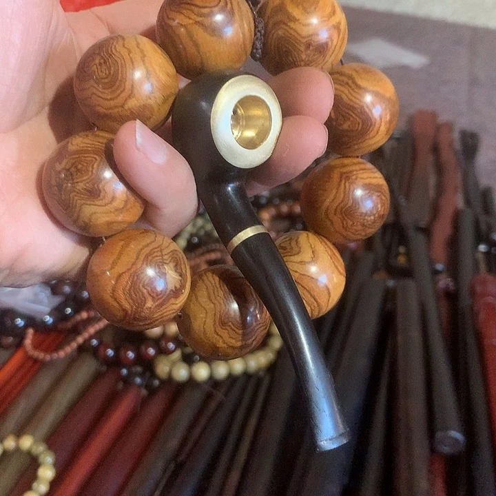 东非黑黄檀（紫光檀）童黄花梨手串
