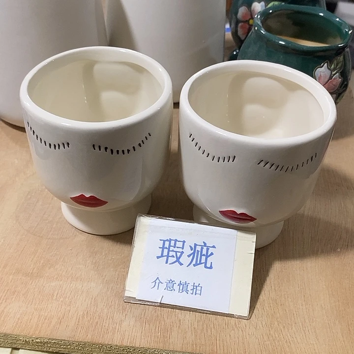 紫砂花盆多肉植物盆瑕疵有孔