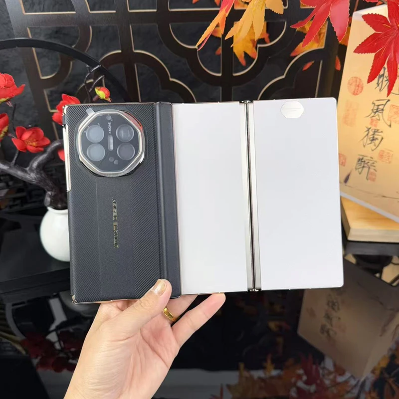 适用华为MateXTs非凡大师手机壳新款时尚压纹XT无线充电超薄简约