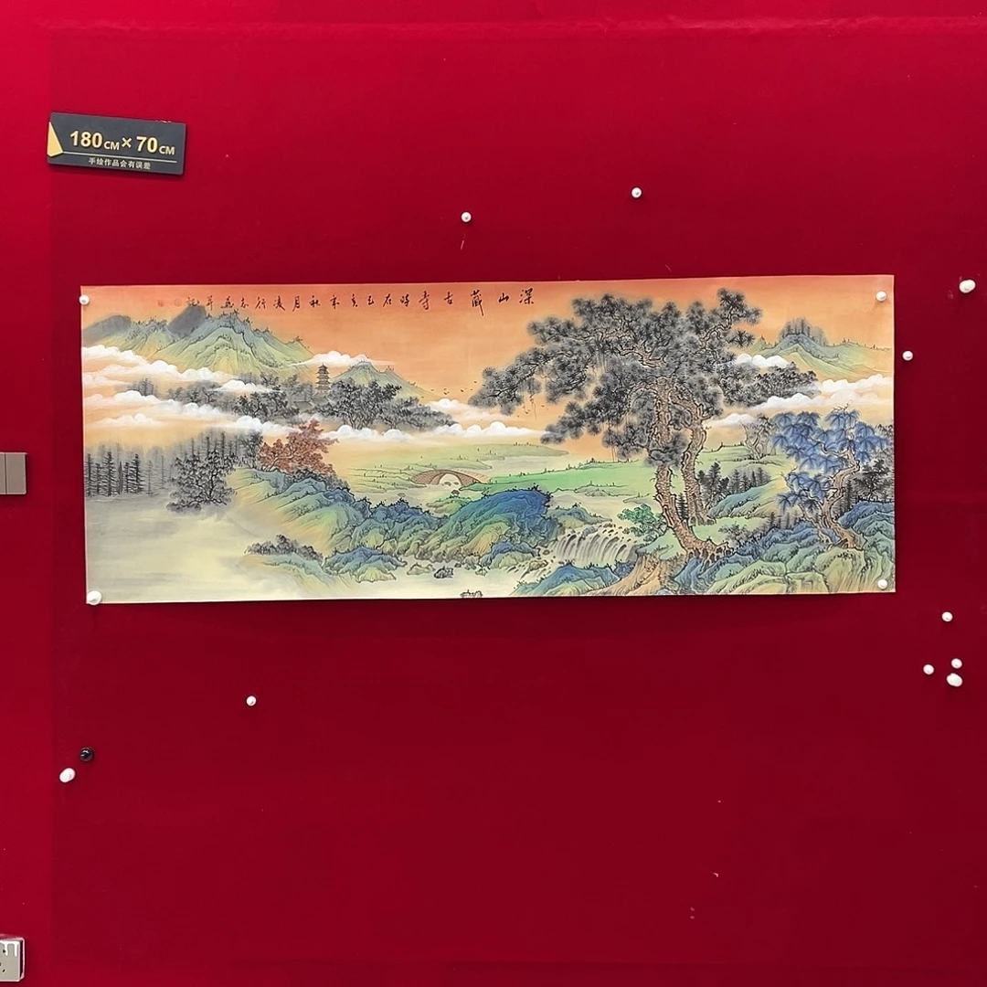 国画凌行志手绘作品