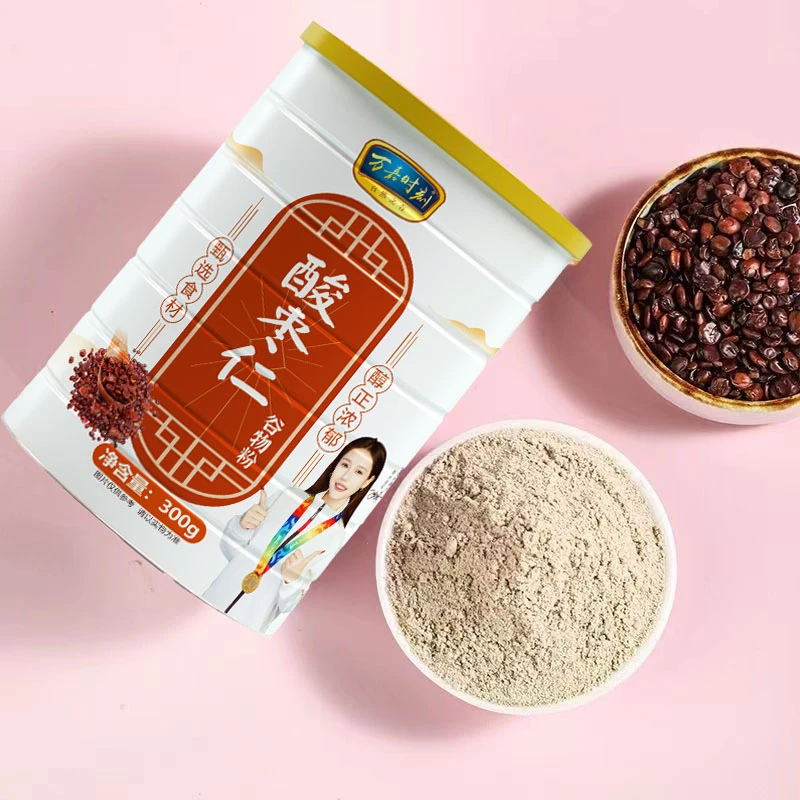 万嘉时刻酸枣仁粉300g冲饮即食正宗无壳酸枣仁炒熟打粉冲泡