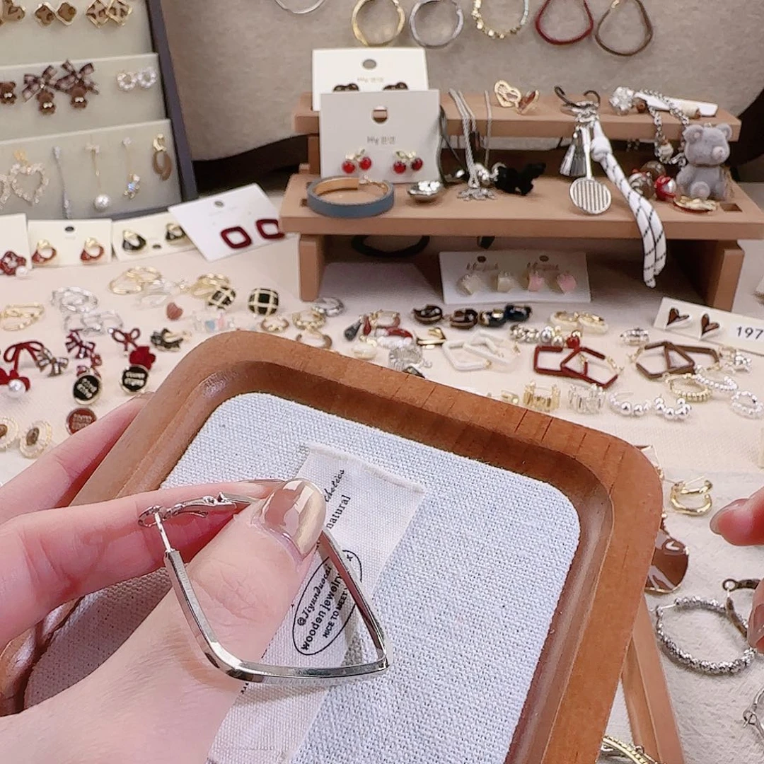 仿珍珠铜合金925银40耳圈