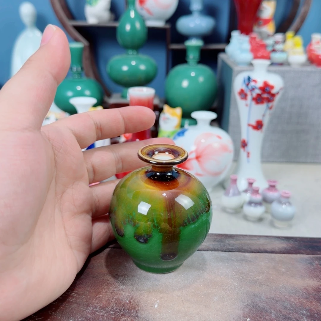 陶瓷手工小花器摆件