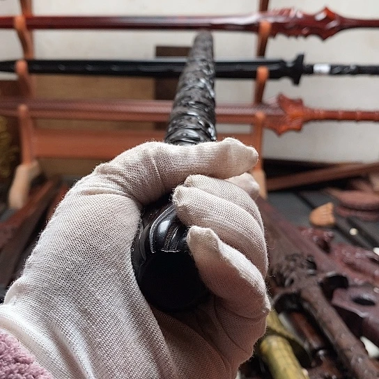 紫光檀木木木80长盘龙棍