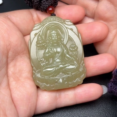 和田玉挂件未镶嵌苏*