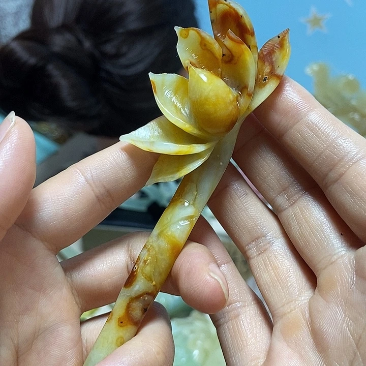 未镶嵌岫玉发饰发簪