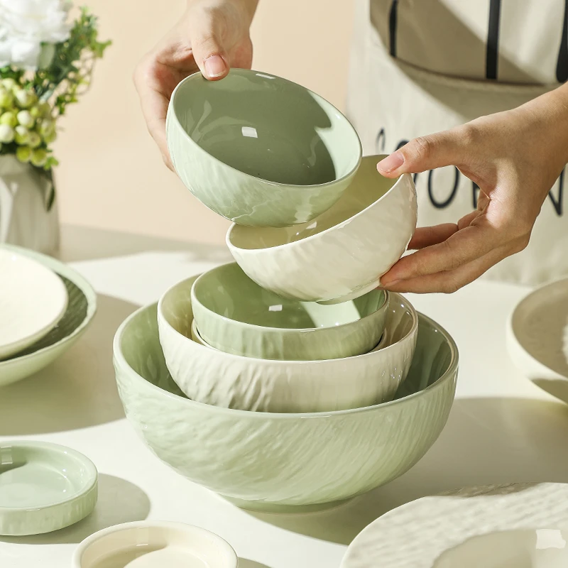 碗家用2025新款高颜值陶瓷米饭碗个人专用釉下彩乔迁餐具新居礼物