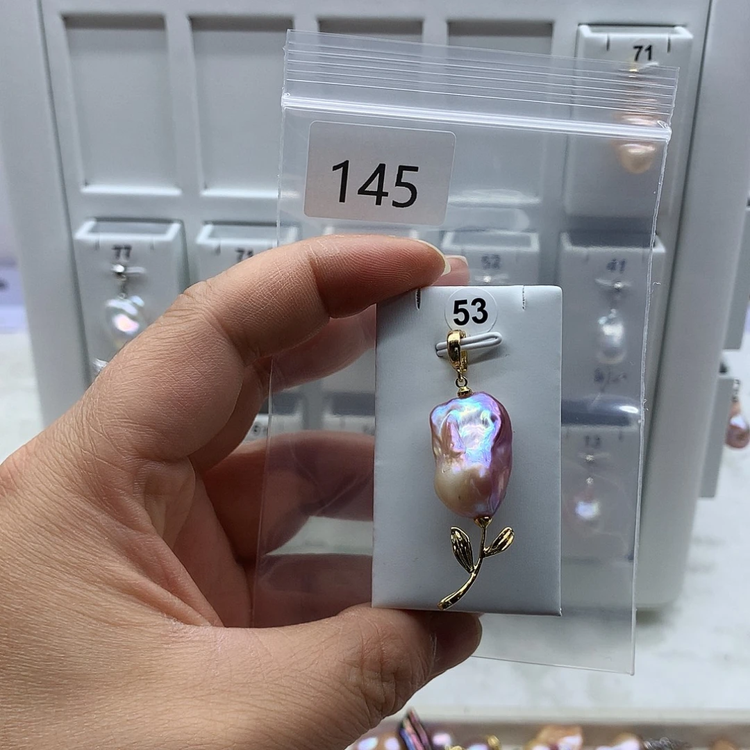 淡水珍珠吊坠(不含链)合金