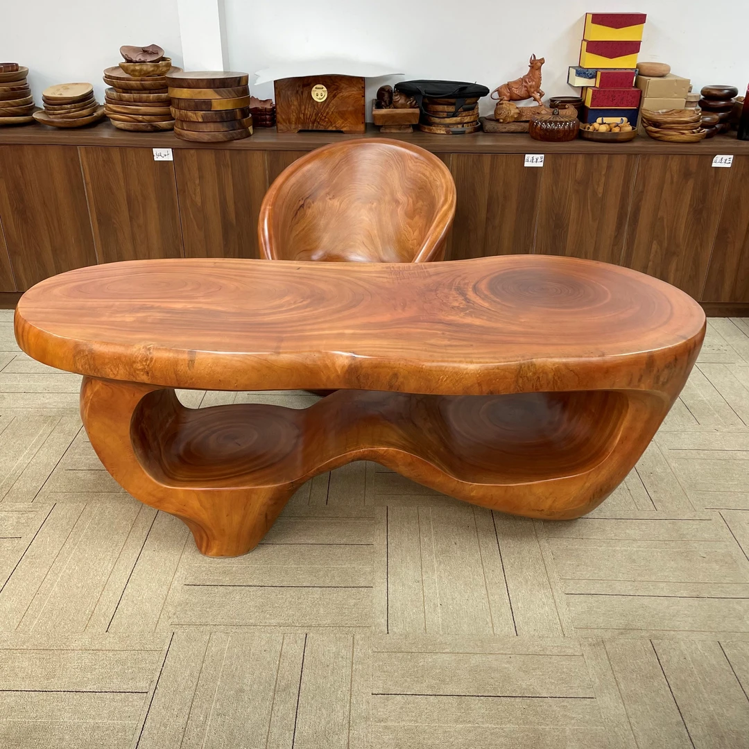 180-70-66 高尺寸香樟创意茶桌