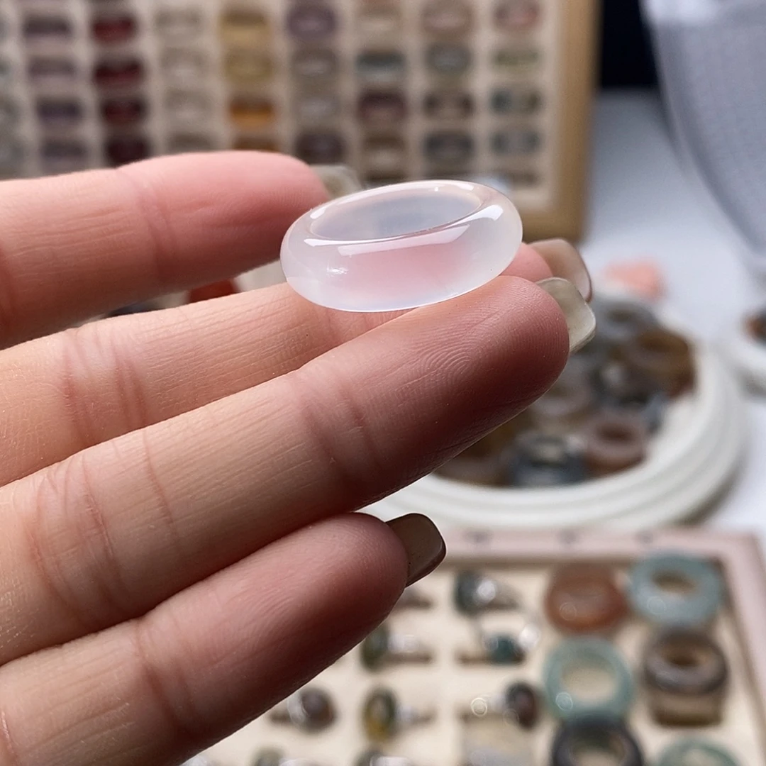 未镶嵌戒指玛瑙/玉髓A38不退换港12
