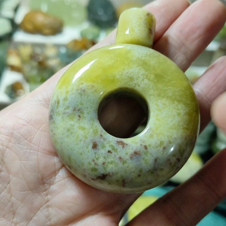 岫玉平安扣未镶嵌