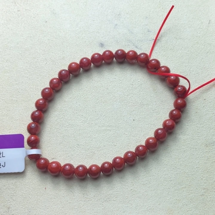 南红玛瑙未镶嵌手串5+圆珠火焰单圈