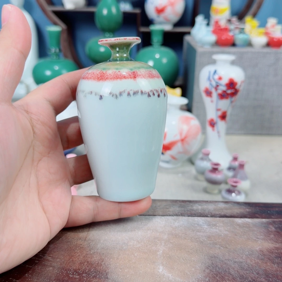 陶瓷手工小花器摆件