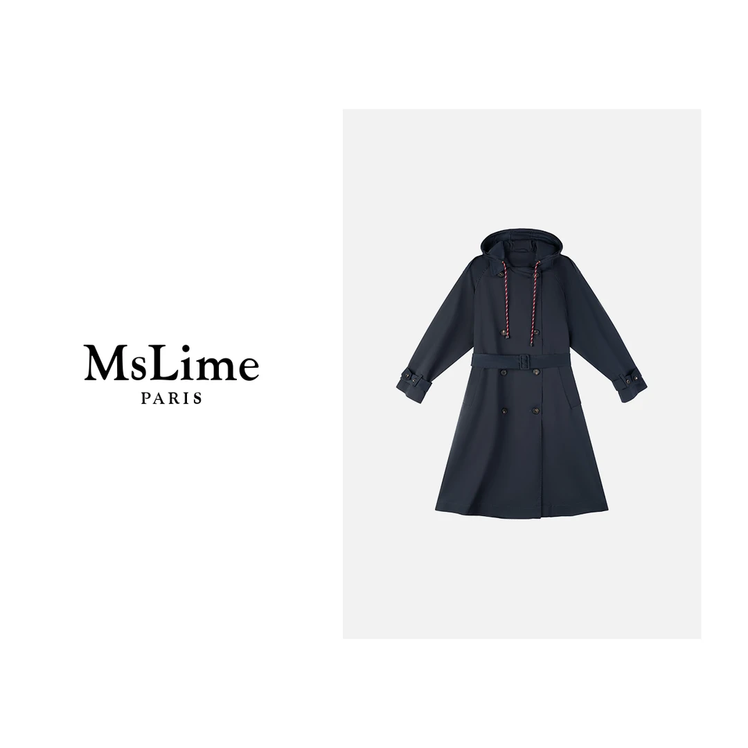 王嬛嬛MsLime25年’miu家‘春款时尚气质风衣 HD2A0219