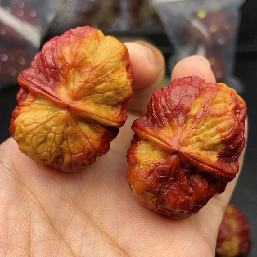 【闪购商品】把件文玩核桃40尺方尊金蟾