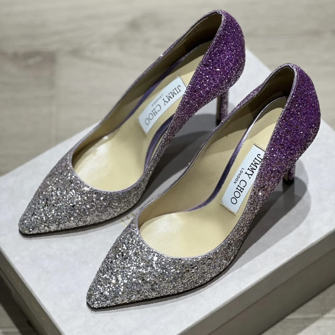 99新 JIMMY CHOO/吉米周 汤/P215969638/Jimmy Choo高跟鞋38码