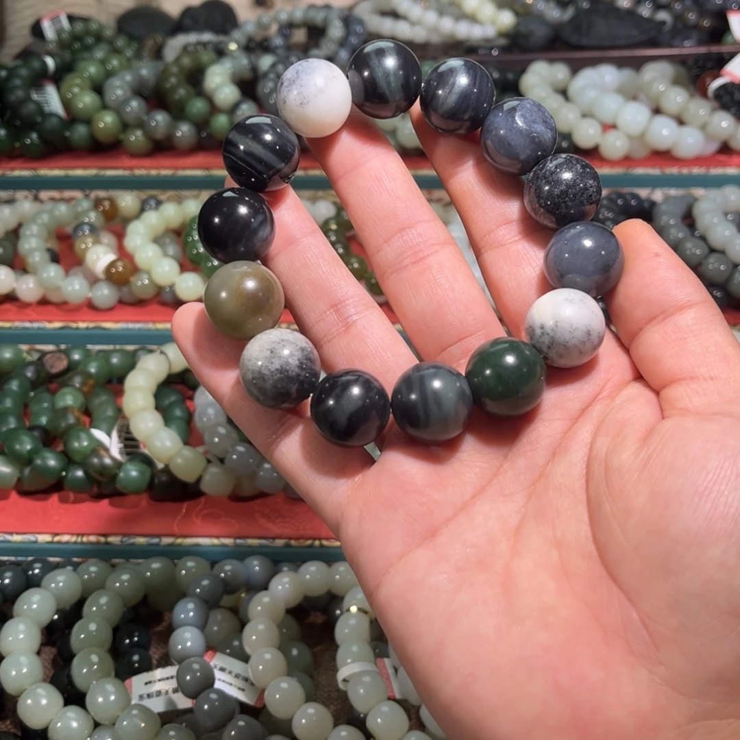 和田玉未镶嵌手链