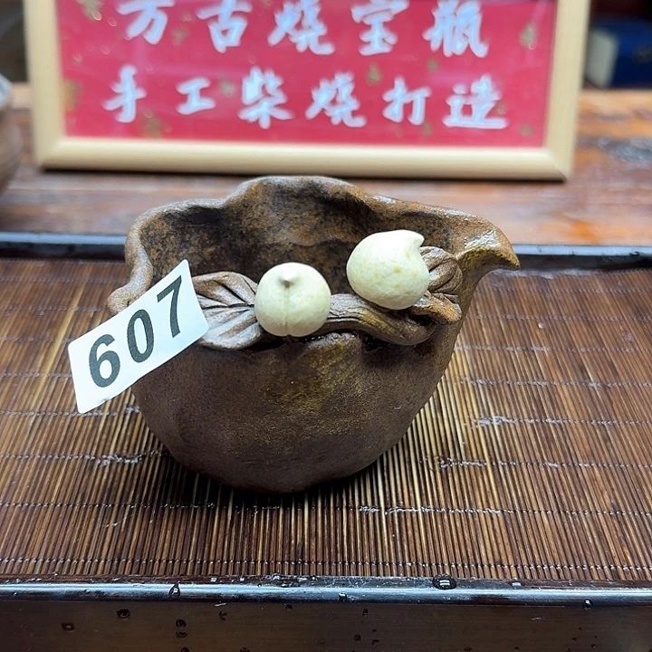 纯手工制作粗陶茶具
