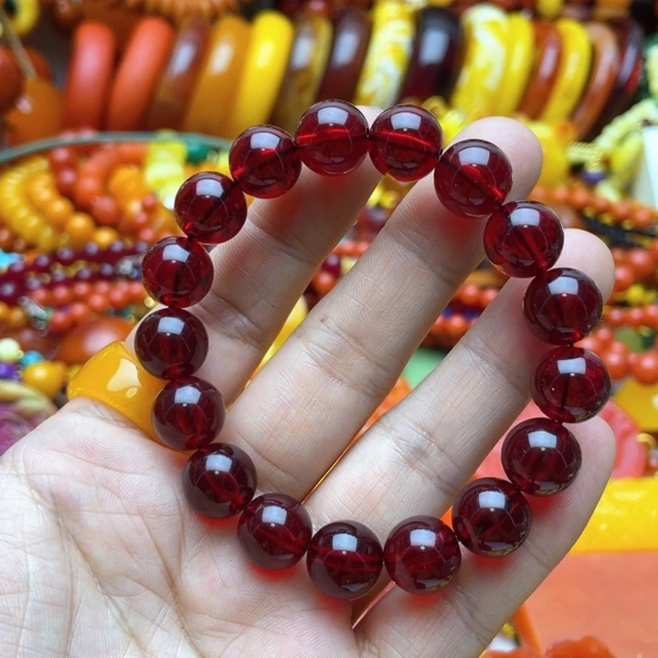树脂制品74号红色手串