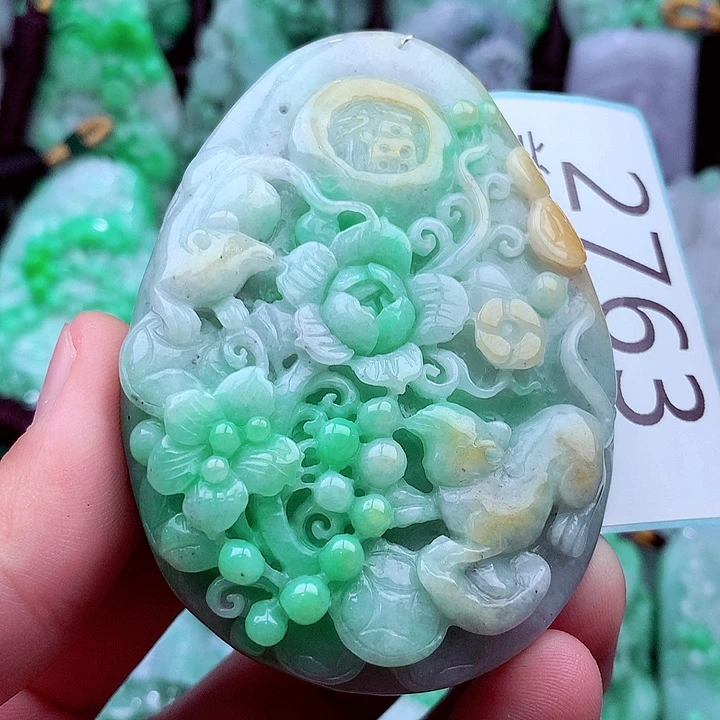 翡翠未镶嵌吊坠(不含链)