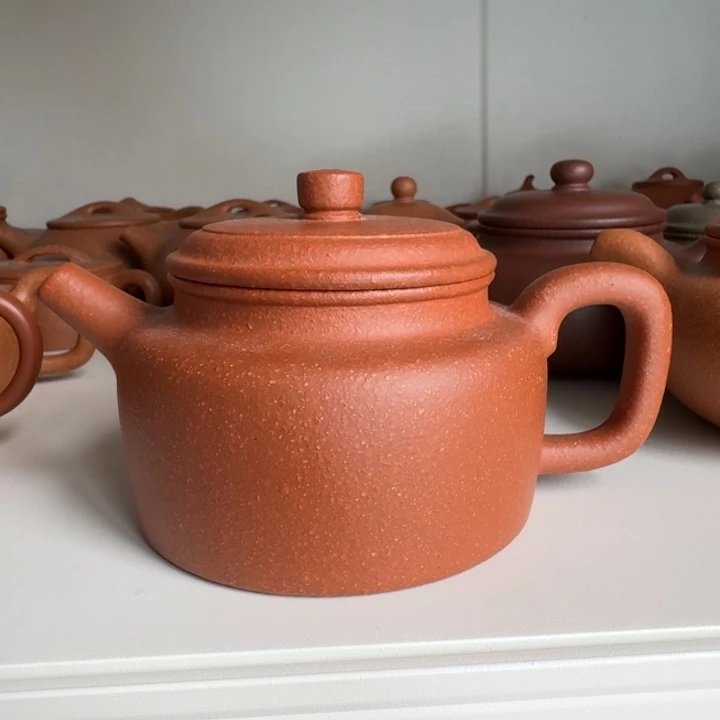 紫砂茶杯红将得中300cc