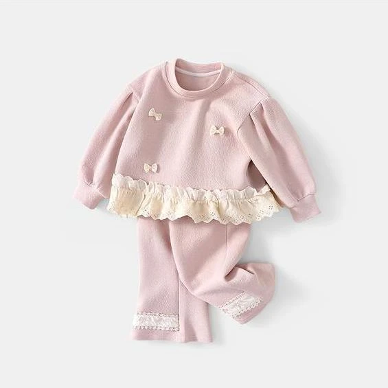 女童秋季套装2025新款洋派时髦巨好看儿童女宝宝韩版春秋款两件套