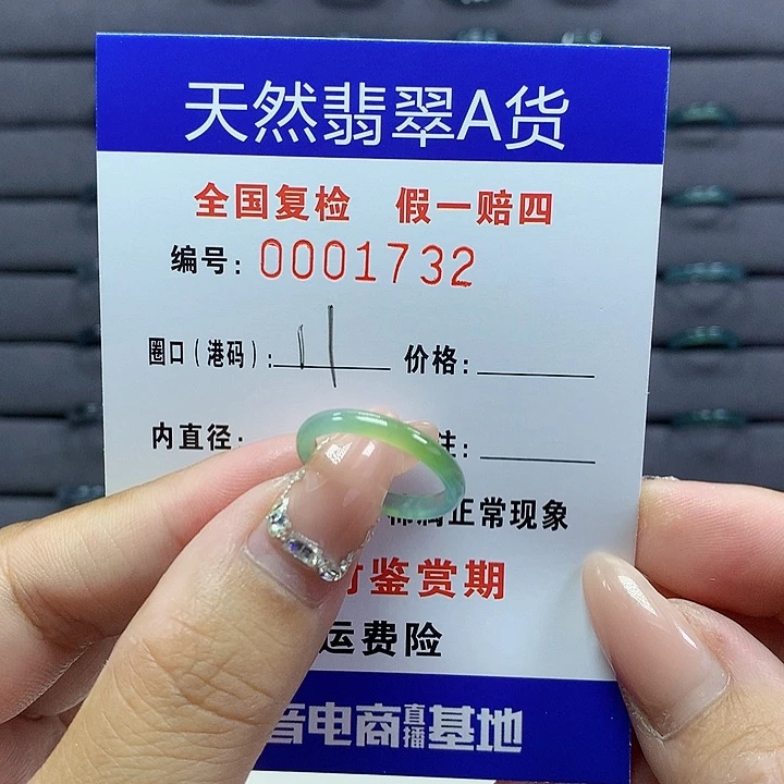 翡翠戒圈未镶嵌     1732
