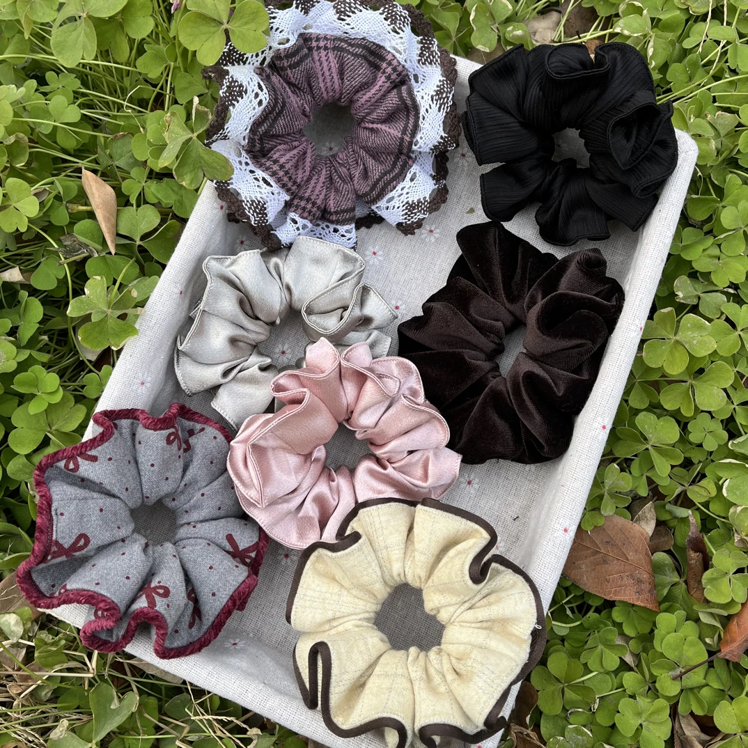 嵌条中肠圈原创设计复古发圈